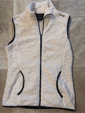 🤍 Lhotse Clara Fleece Vest | Cream & Black | Size L